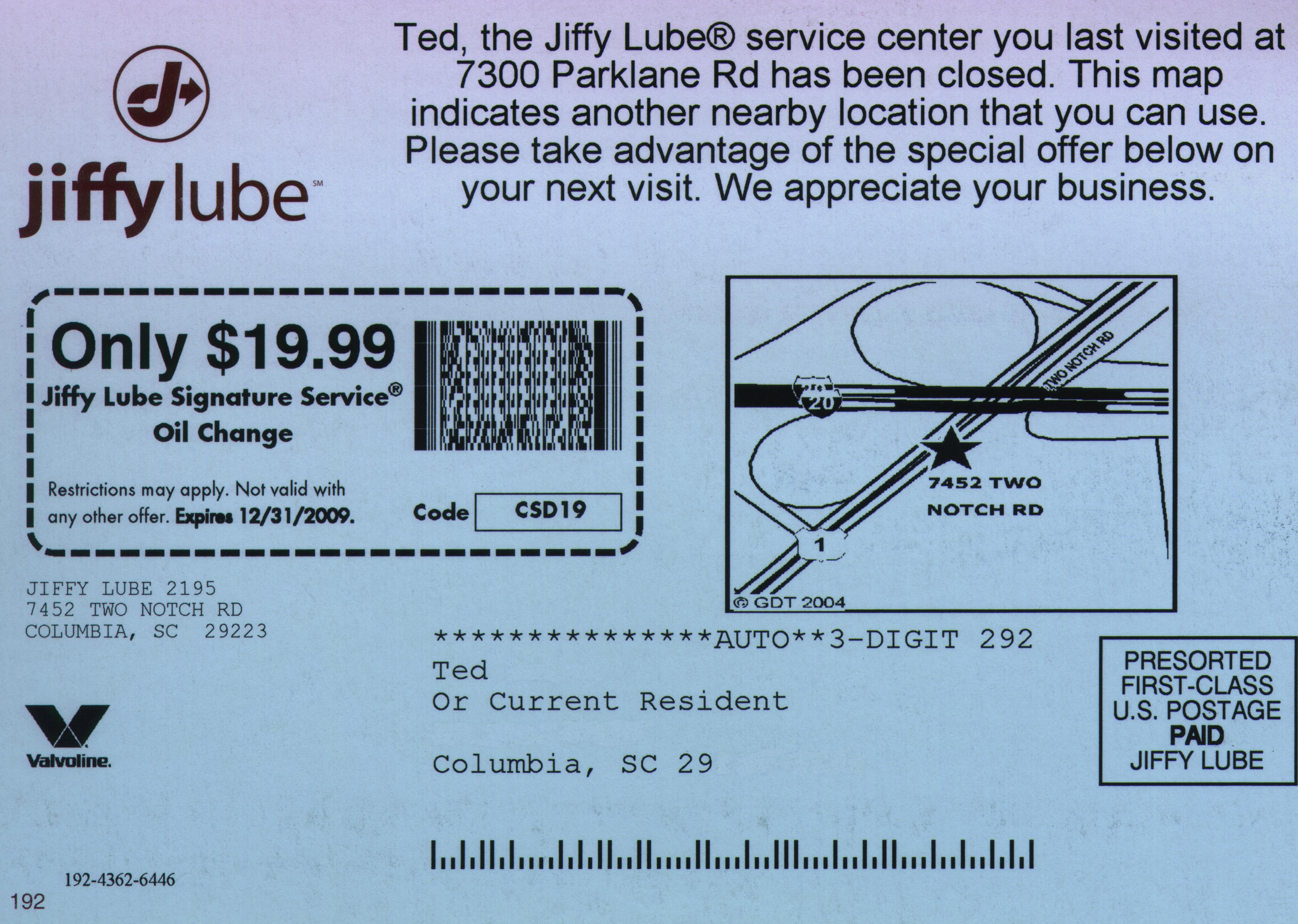 What types of oil changes are available at Jiffy Lube?
