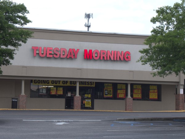 Tuesday Morning is going out of business and closing all stores