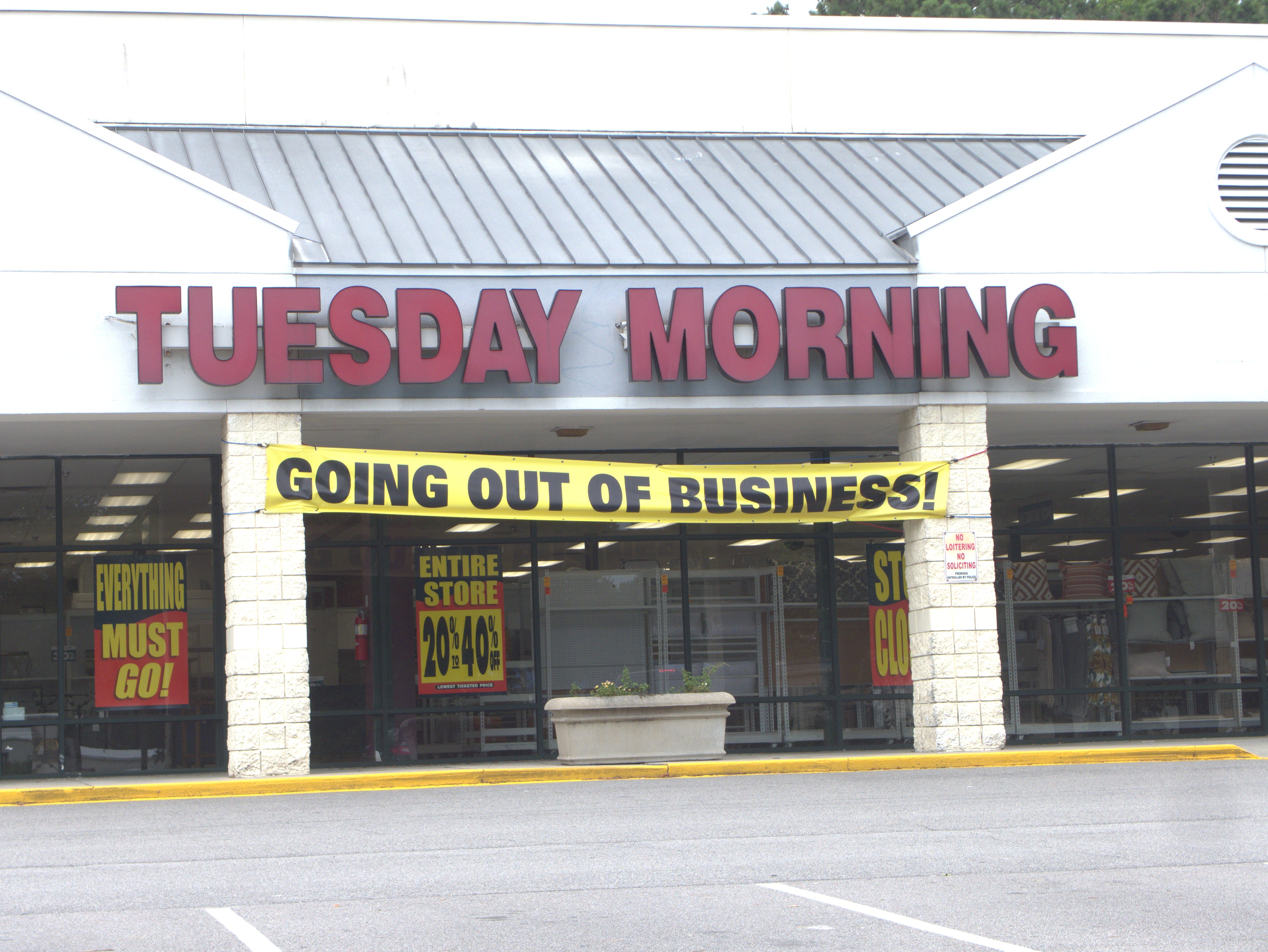 Tuesday Morning McMurray Location Closing